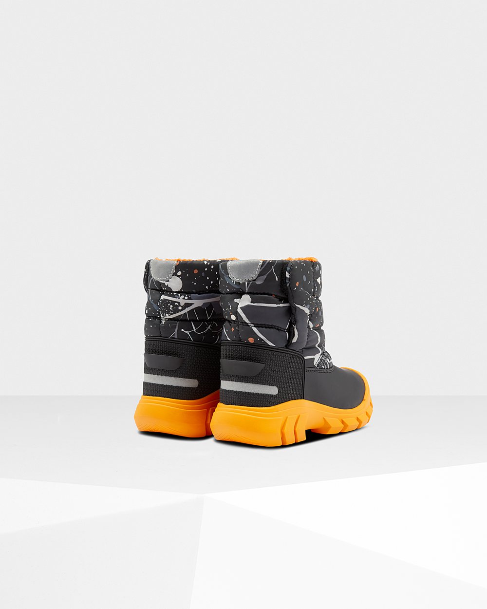 Snow Boots Kinderen - Hunter Original Big Insulated - Grijs Zwart - 37DAYVUQT